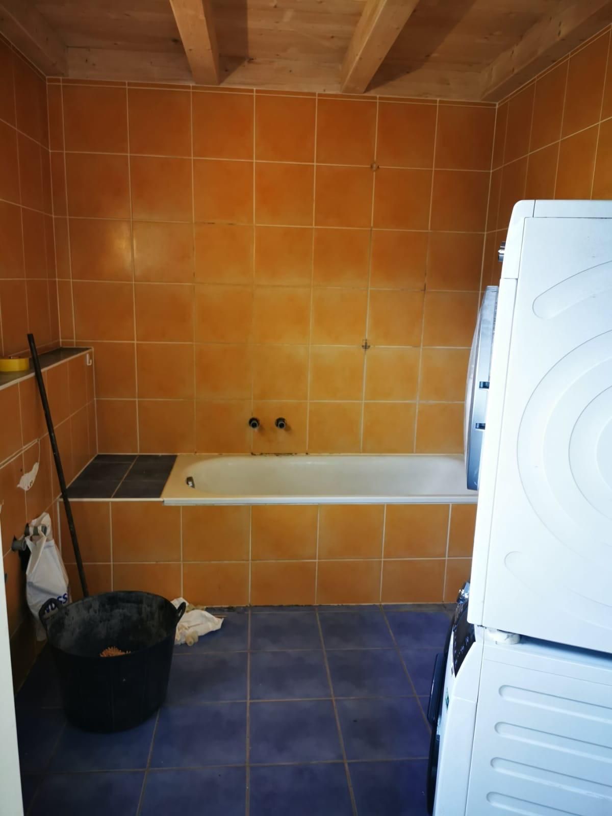 Avant : Rénovation de salle de bains à Crassier